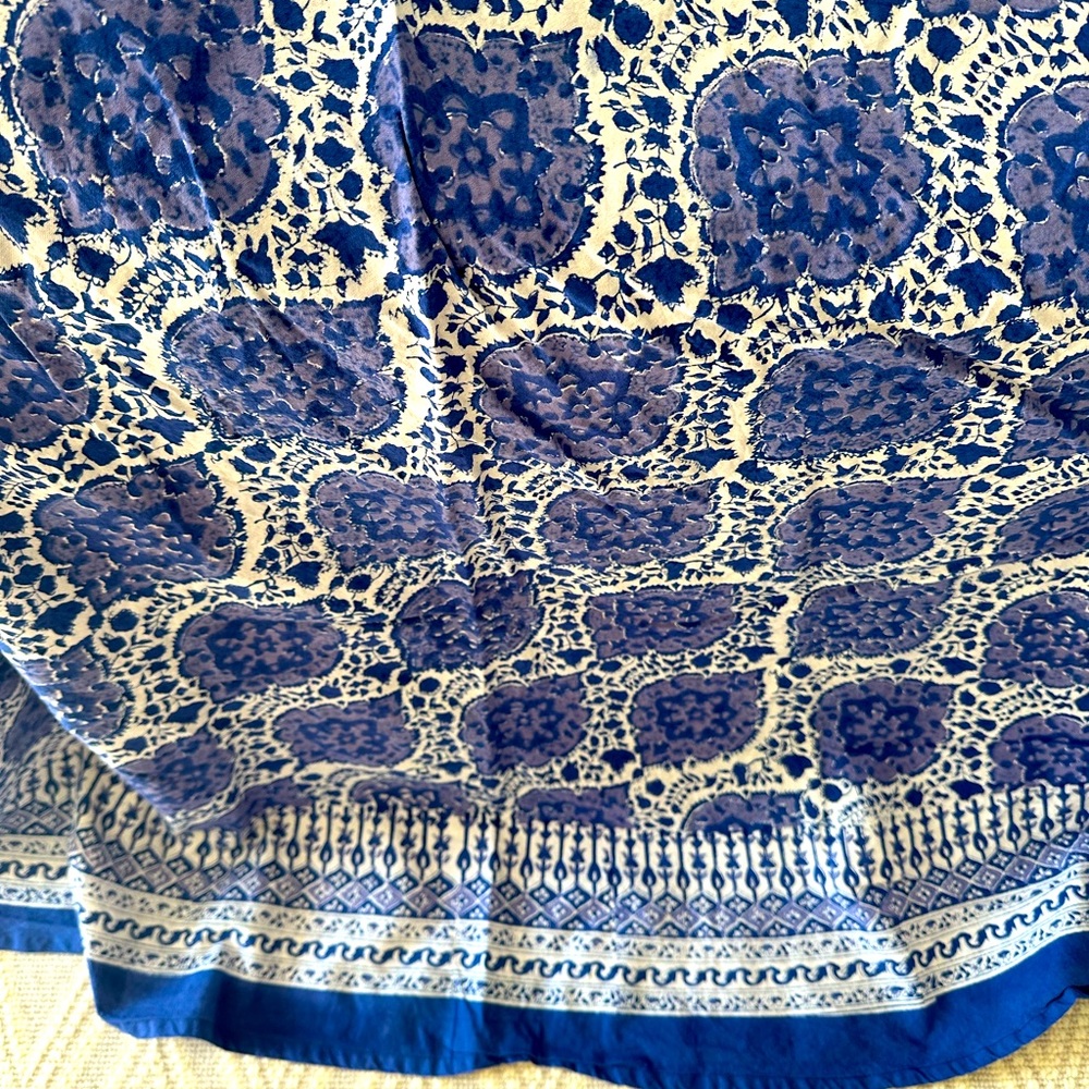 Round Batik Tablecloth cotton. 6 available. For a 60” round. Like new